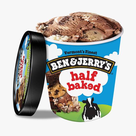 Order Ben & Jerry Ice Cream Half Baked Pint food online from Pal Market store, East Palo Alto on bringmethat.com