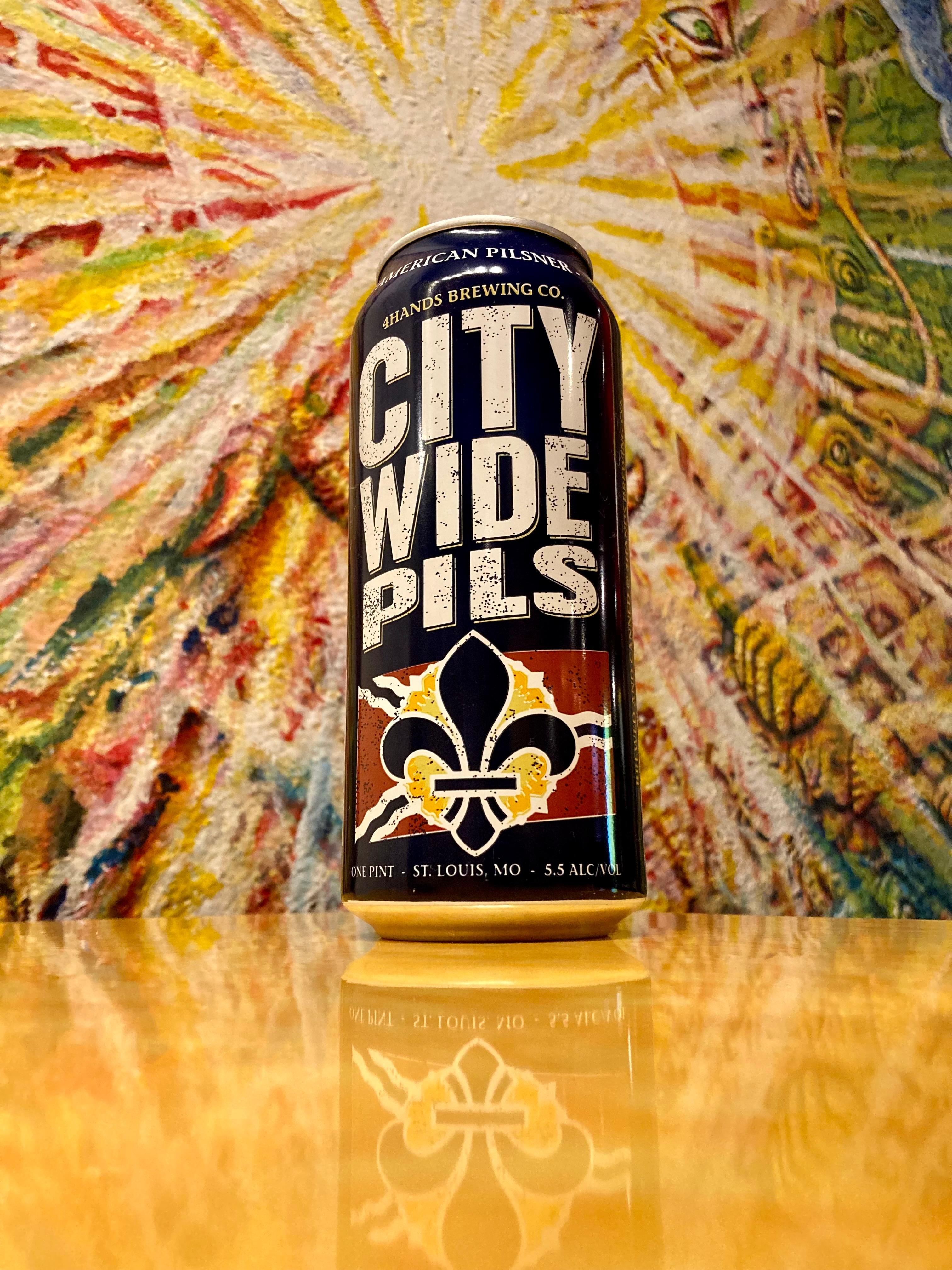 Order 4 Hands - City Wide Pils food online from Steve Hot Dogs Tower Grove store, Saint Louis on bringmethat.com