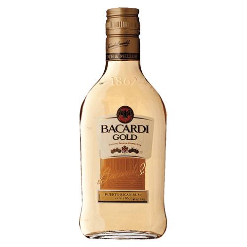Order Bacardi Gold Rum - 200ml/Single food online from Bottle Shop & Spirits store, Los Alamitos on bringmethat.com