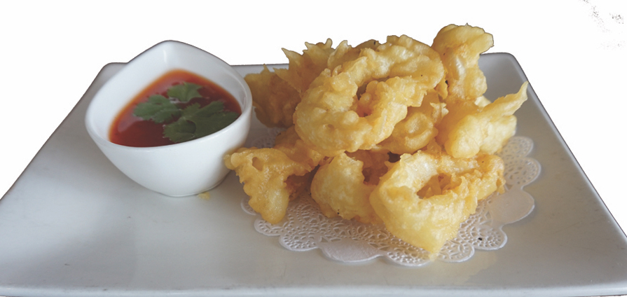 Order Fried Calamari food online from Double Delicious Thai Cuisine store, Fountain Valley on bringmethat.com