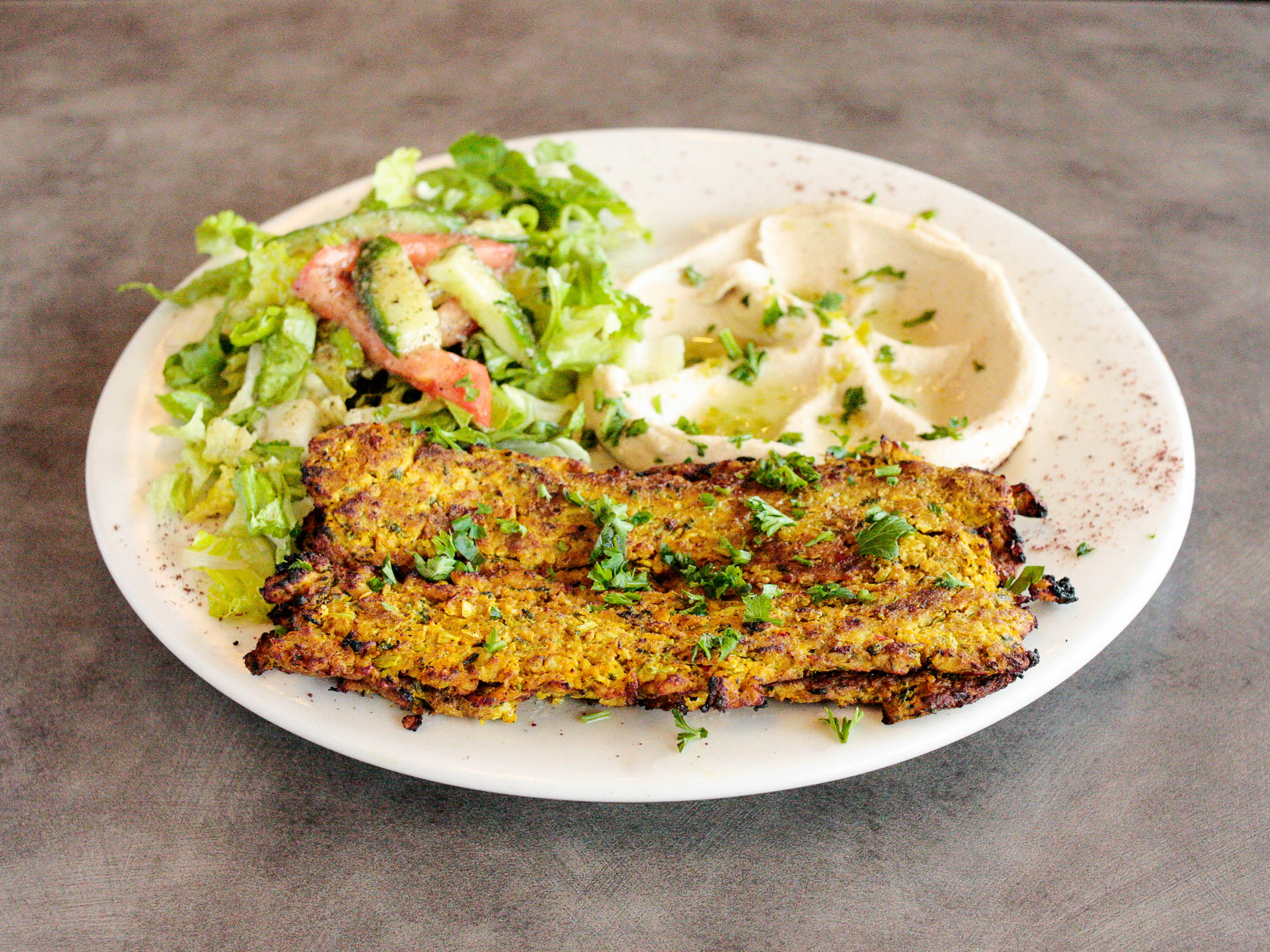 Order Kufta Kabob Chicken food online from Sahara Cafe store, Gretna on bringmethat.com