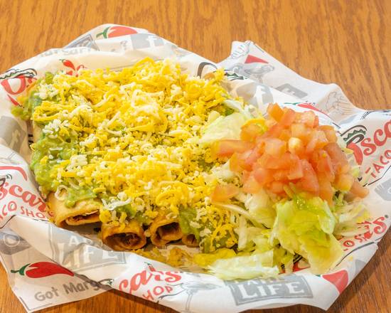 Order 5-Rolled Taco food online from Oscar's Taco Shop store, Smyrna on bringmethat.com