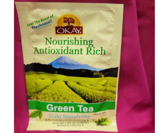 Order Okay Nourishing Antioxidant Rich Green Tea Hair-Masque Packet food online from iDa Beauty Supply Store store, Middletown on bringmethat.com