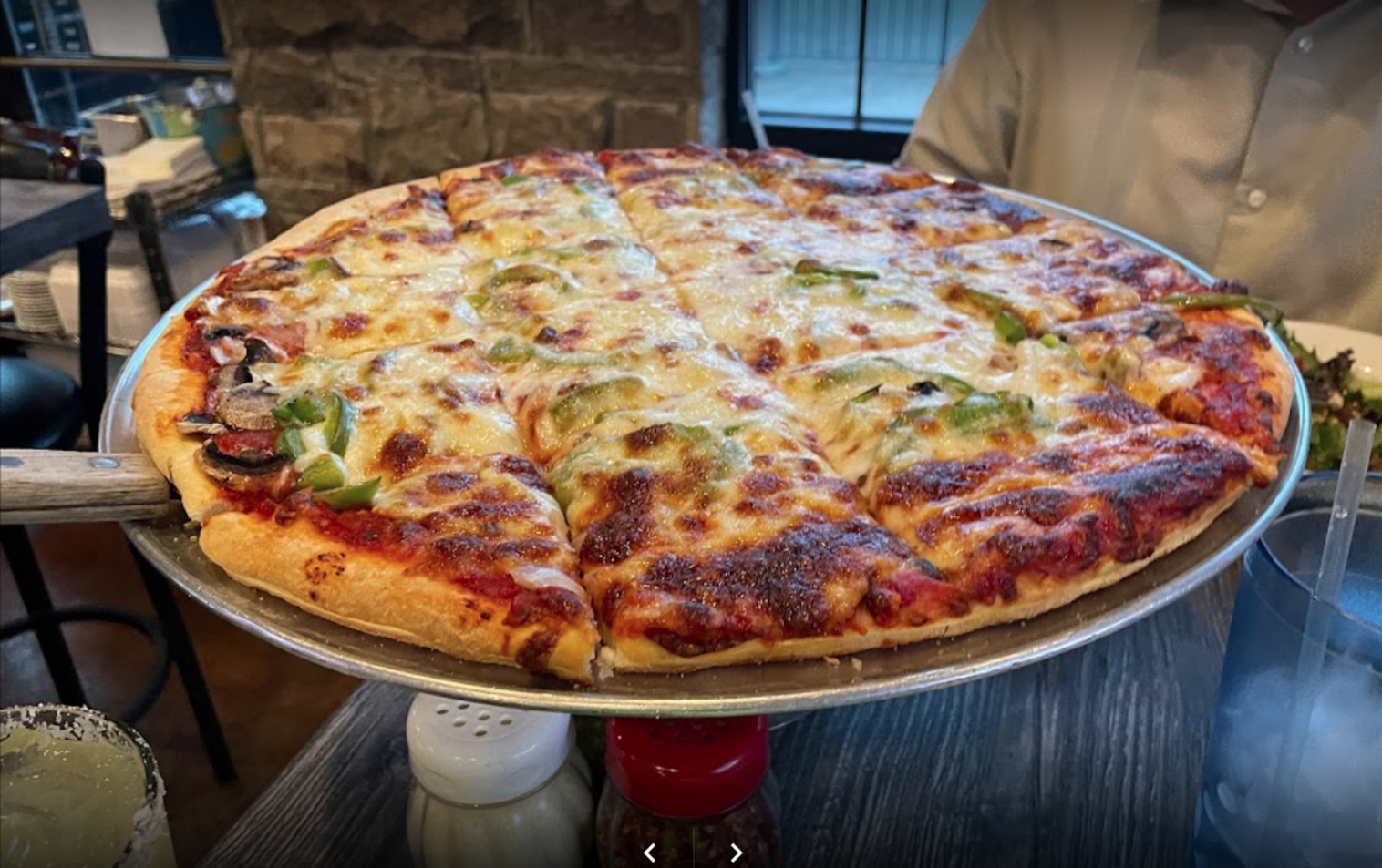 Order Veggie Special Pizza food online from Evviva Bar & Eatery store, Lisle on bringmethat.com