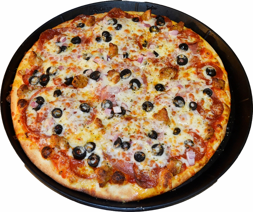 Order 10" Sicilian Pizza food online from Davinci Pizza store, Frankfort on bringmethat.com
