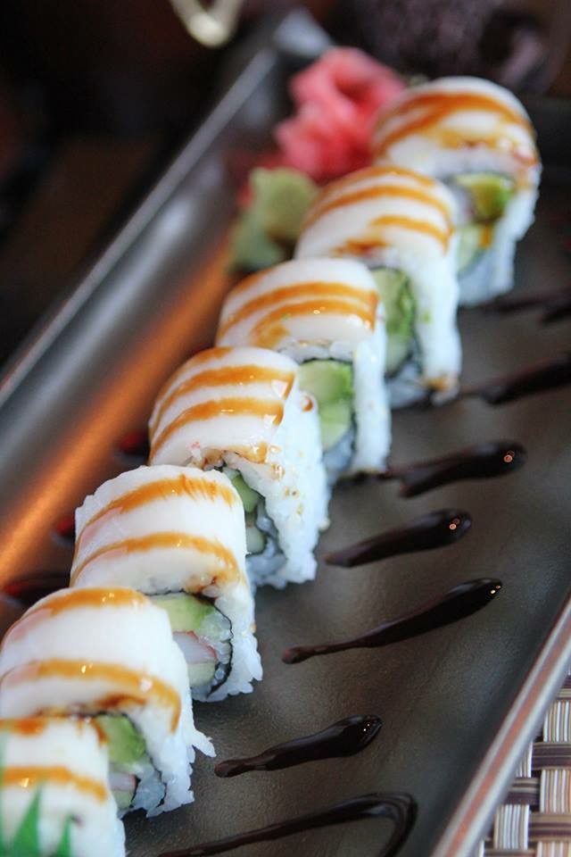 Order White Dragon Roll food online from Nori Asian Fusion Cuisine store, Fort Wayne on bringmethat.com