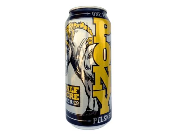 Order Half Acre Pony Pilsner - 4x 16oz Cans food online from Rayan Discount Liquors store, CHICAGO on bringmethat.com