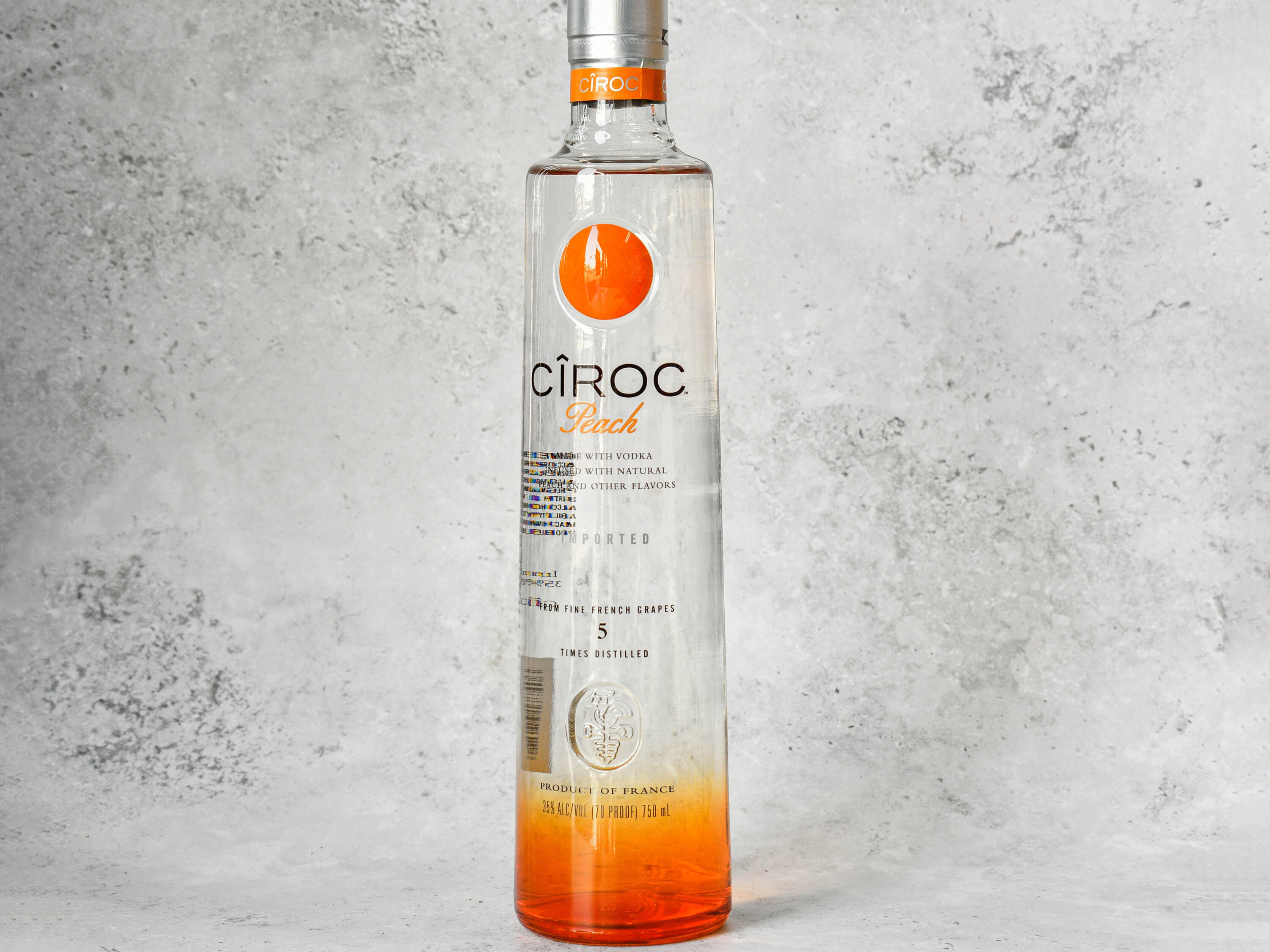 Order Ciroc Peach, 750 ml. Vodka  food online from 888 Liquor store, Rosemead on bringmethat.com