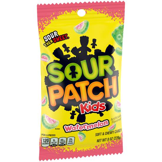 Order Sour Patch Candy Soft & Chewy Watermelon (8 oz) food online from Rite Aid store, Yamhill County on bringmethat.com