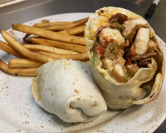 Order Jambalaya Wrap  food online from High Street Caffe store, West Chester on bringmethat.com