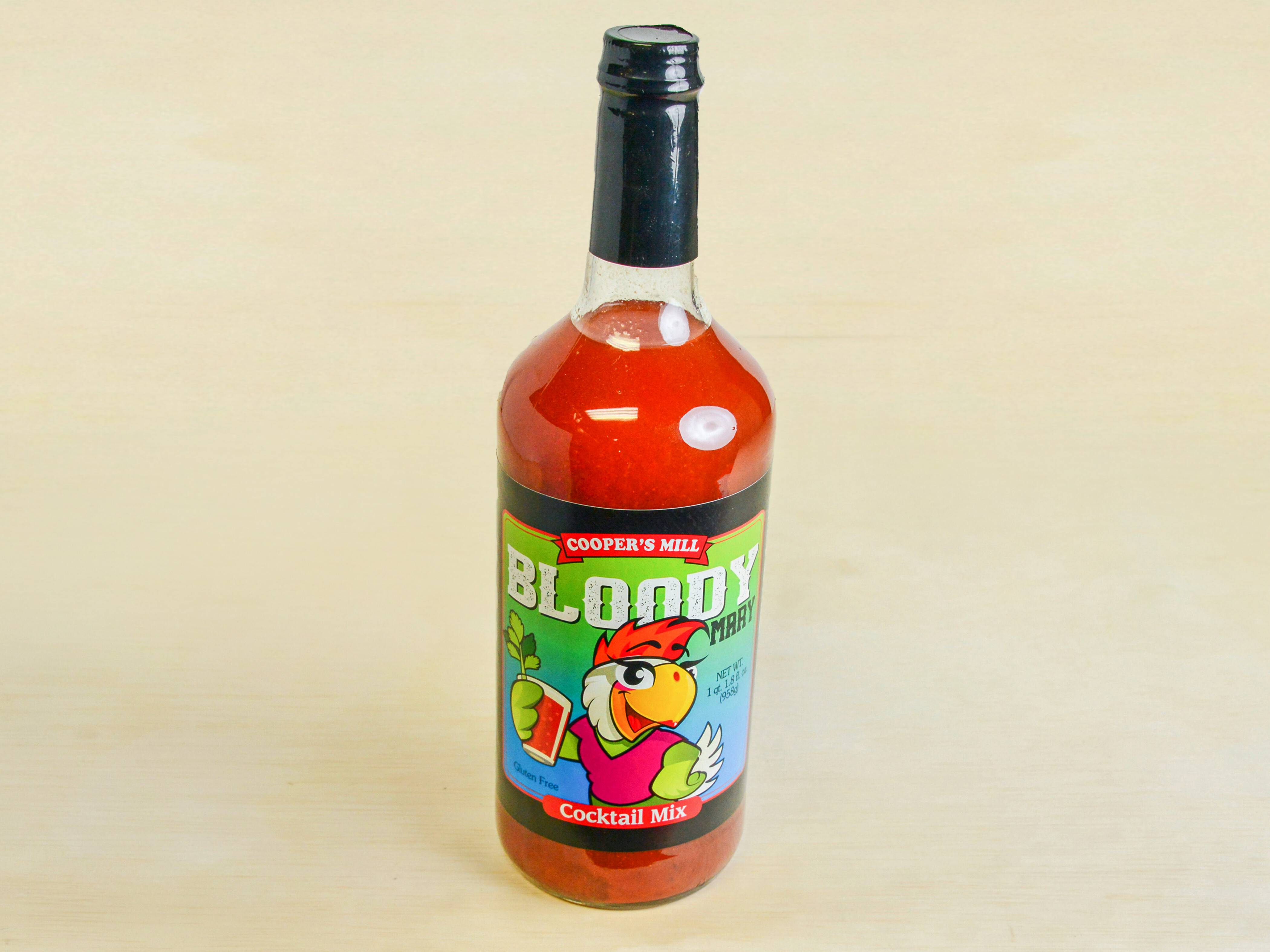 Order 32 fl oz. Bottle Cooper's Mill Non-Alcoholic Bloody Mary Mix and Spicy food online from Beer Bait And Moor store, Sandusky on bringmethat.com