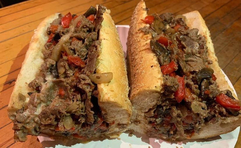 Order Spanish Johnny Sandwich - Steaks food online from Rustica store, Philadelphia on bringmethat.com