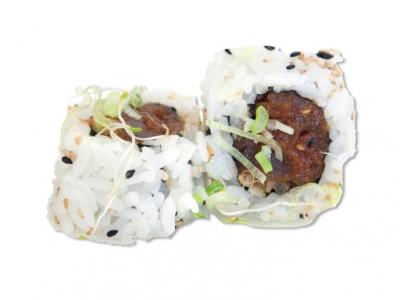 Order Spicy Tuna Roll food online from Kiraku Ramen & Sushi store, Gardena on bringmethat.com