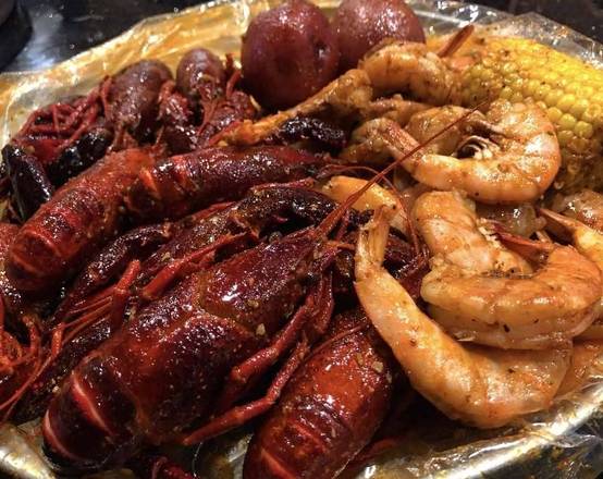 Order C) Shrimp with NoHead & Crawfish (1 lb) food online from Tasty Crab House store, Douglasville on bringmethat.com
