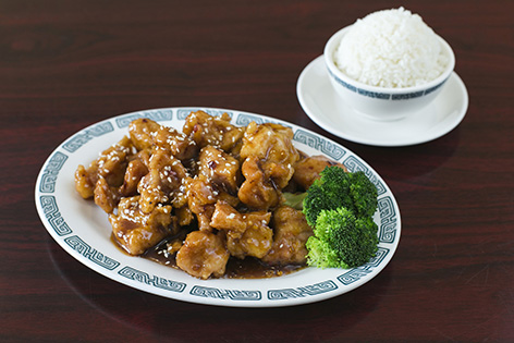 Order Sesame Chicken Combo Dinner food online from Wok Shop Cafe store, San Francisco on bringmethat.com