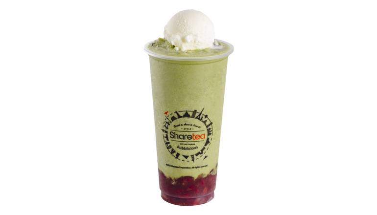 Order Matcha Red Bean Ice Blended w/ Ice Cream food online from Sharetea store, Los Angeles on bringmethat.com