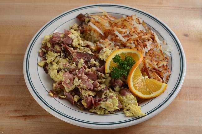 Order Pastrami and Eggs food online from Brents Deli store, Westlake Village on bringmethat.com