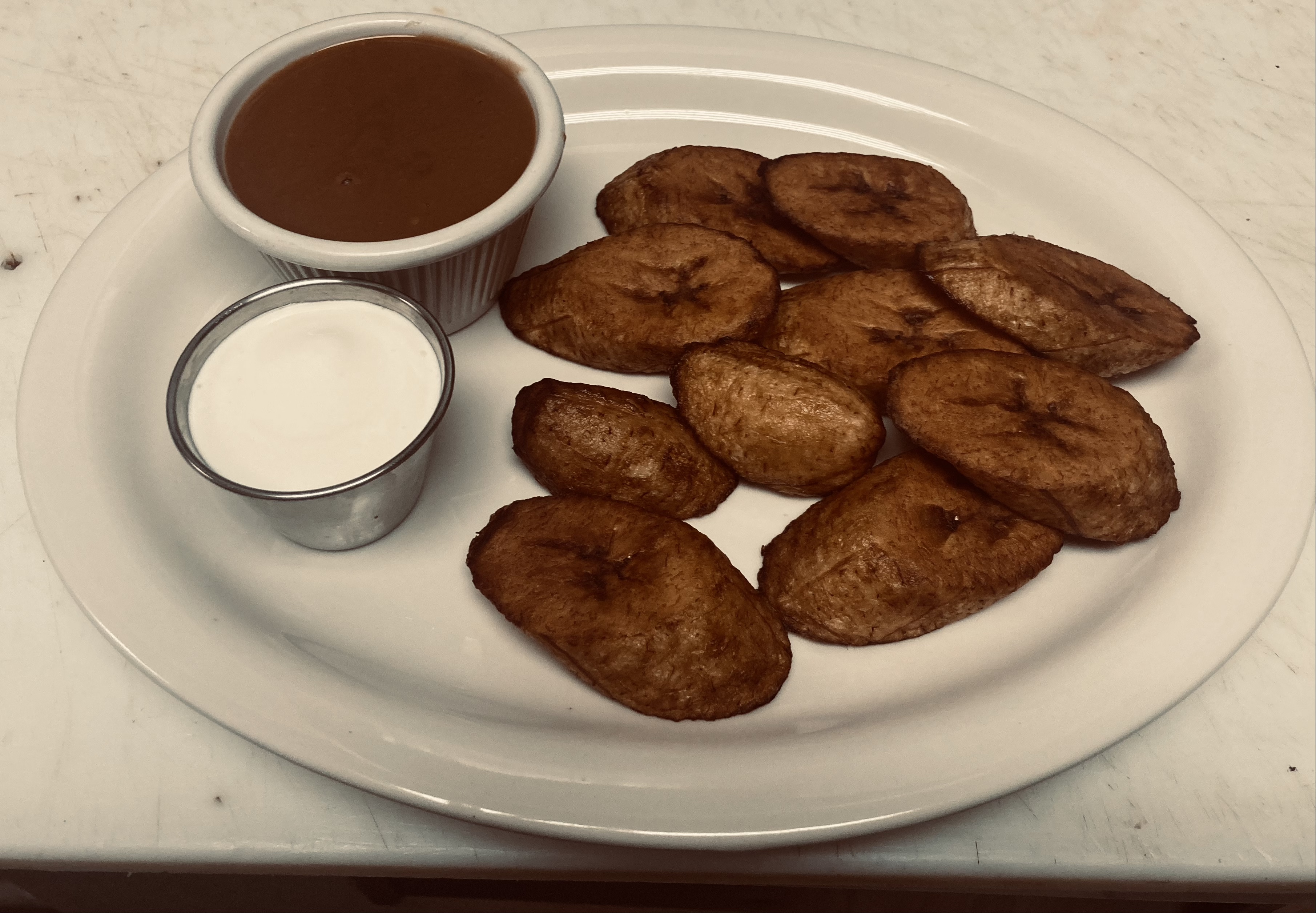 Order Sweet Plantain Plantano Frito food online from Los Paisanos Catering store, Somerville on bringmethat.com