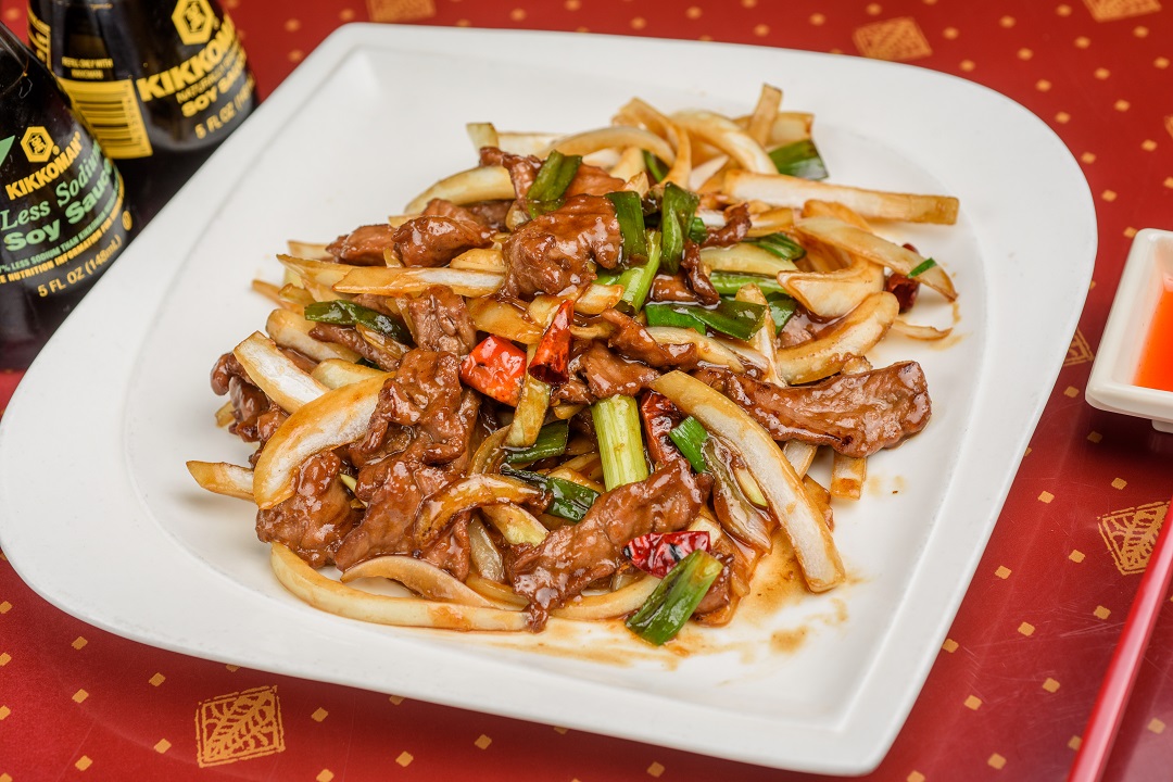 Order 22. Mongolian Beef food online from Ling Sushi store, Topeka on bringmethat.com
