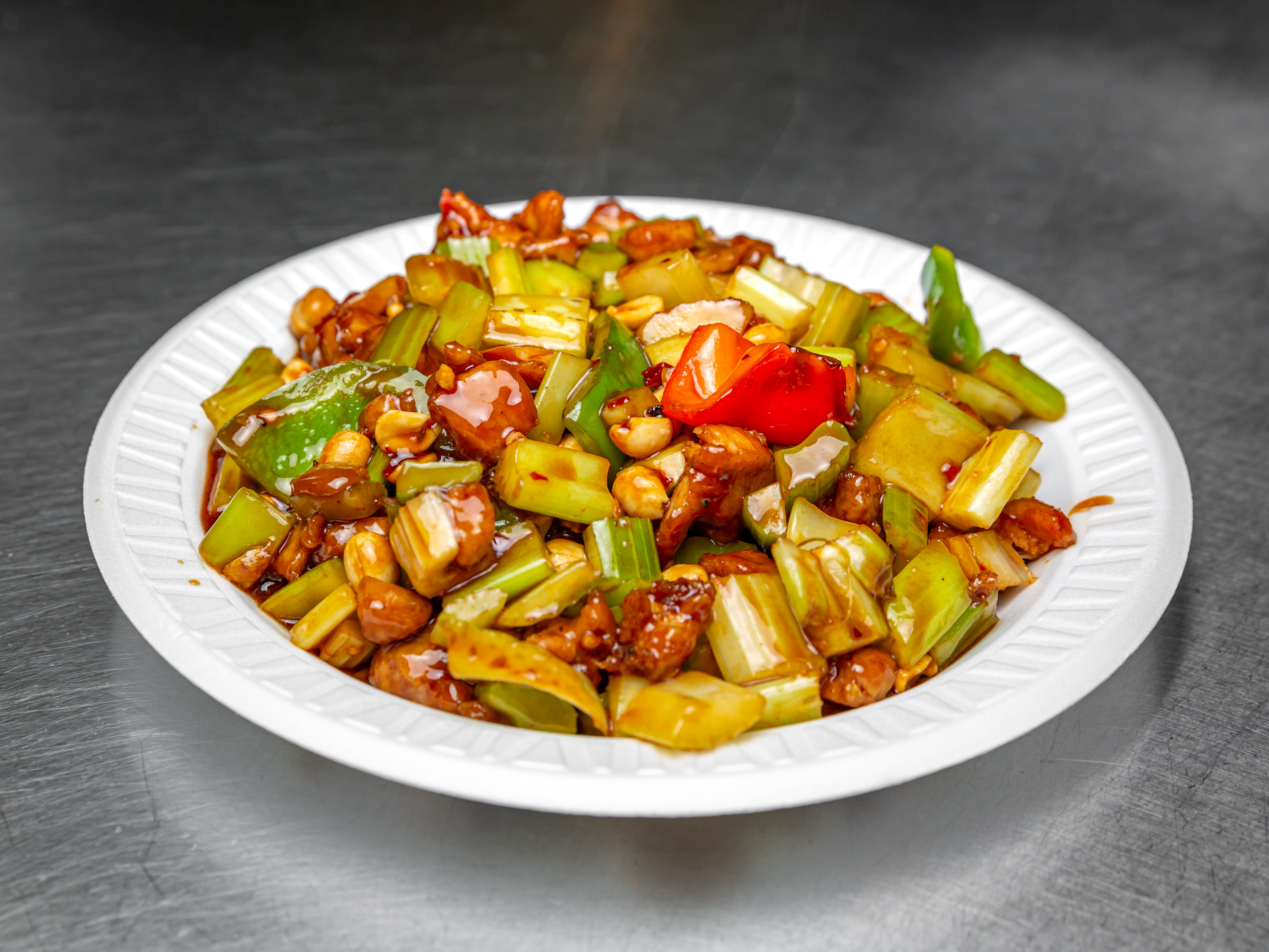 Order 82. Kung Pao Chicken food online from Food Wall Chinese Restaurant store, Jamaica Plain on bringmethat.com