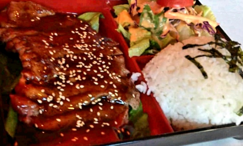 Order 39. Beef Teriyaki food online from Marina Sushi Bar store, San Francisco on bringmethat.com