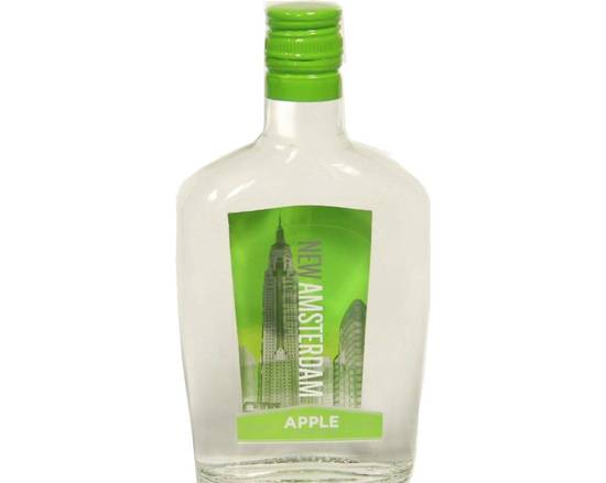 Order New Amsterdam Apple Flavored, 200 mL vodka (35.0% ABV)  food online from Pit Stop Liquor Mart store, El Monte on bringmethat.com
