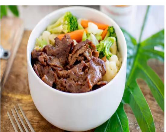 Order BBQ Beef Bowl food online from L&L Hawaiian Barbecue store, Tracy on bringmethat.com