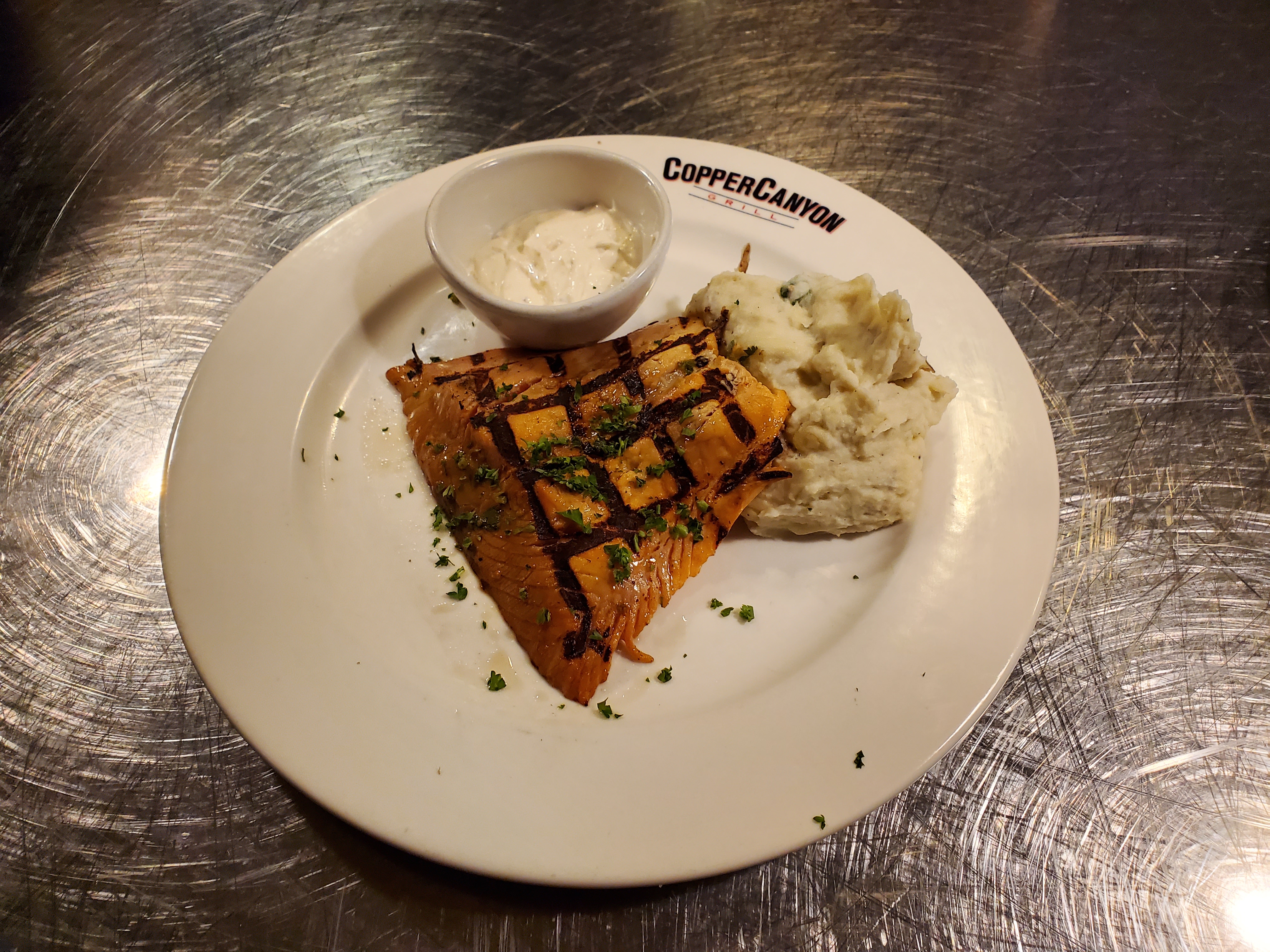 Order Short Smoked Salmon Plate food online from Copper Canyon Grill store, Gaithersburg on bringmethat.com