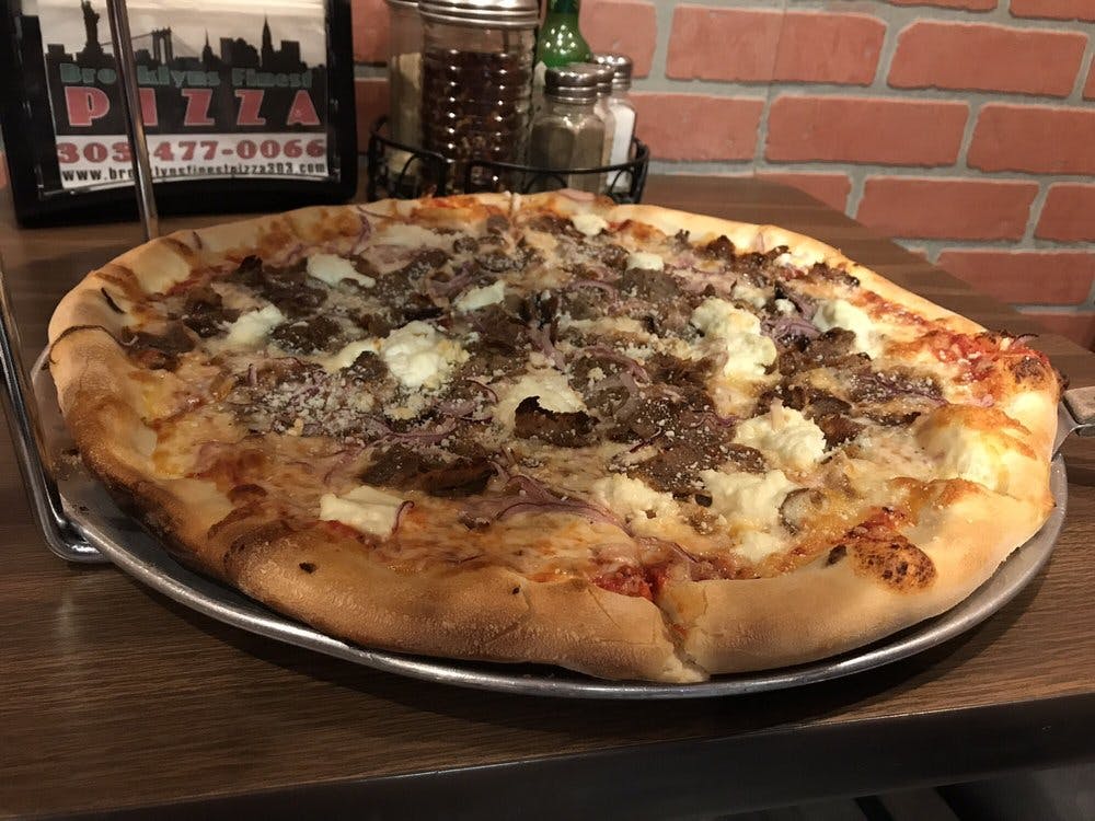 Order Empire State Pizza - Small 10'' food online from Brooklyns Finest Pizza store, Denver on bringmethat.com