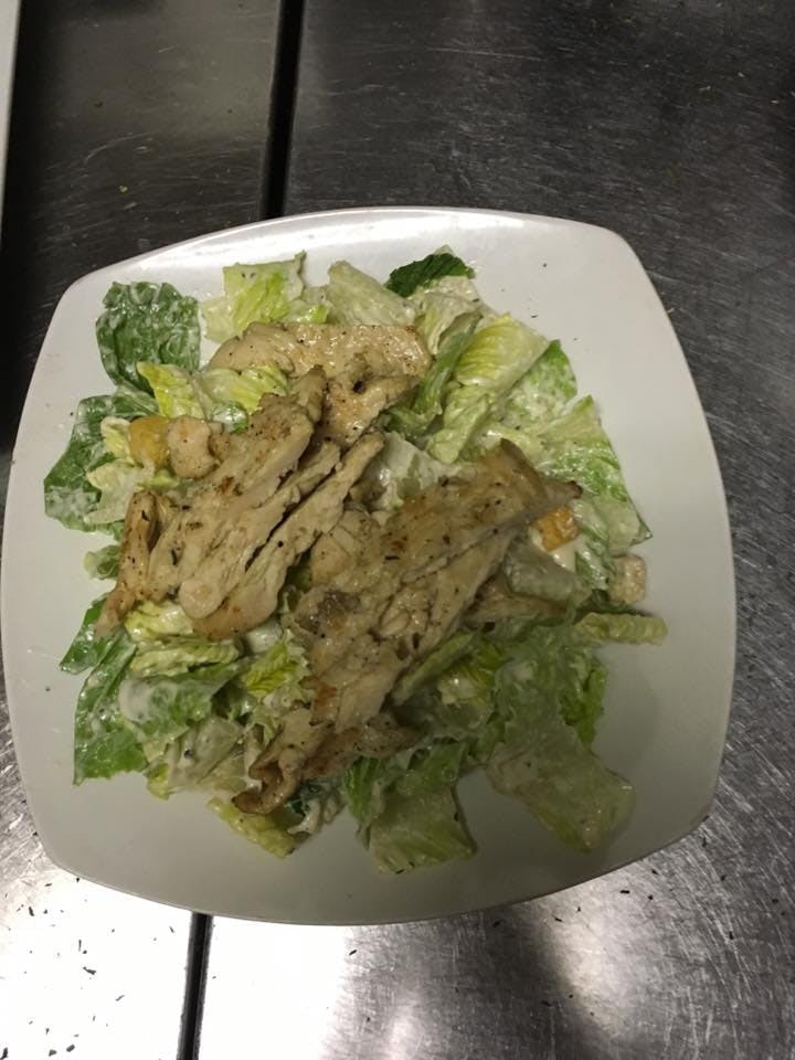 Order Chicken Caesar Salad - Salad food online from Macaluso's Italian Restaurant store, Fort Worth on bringmethat.com