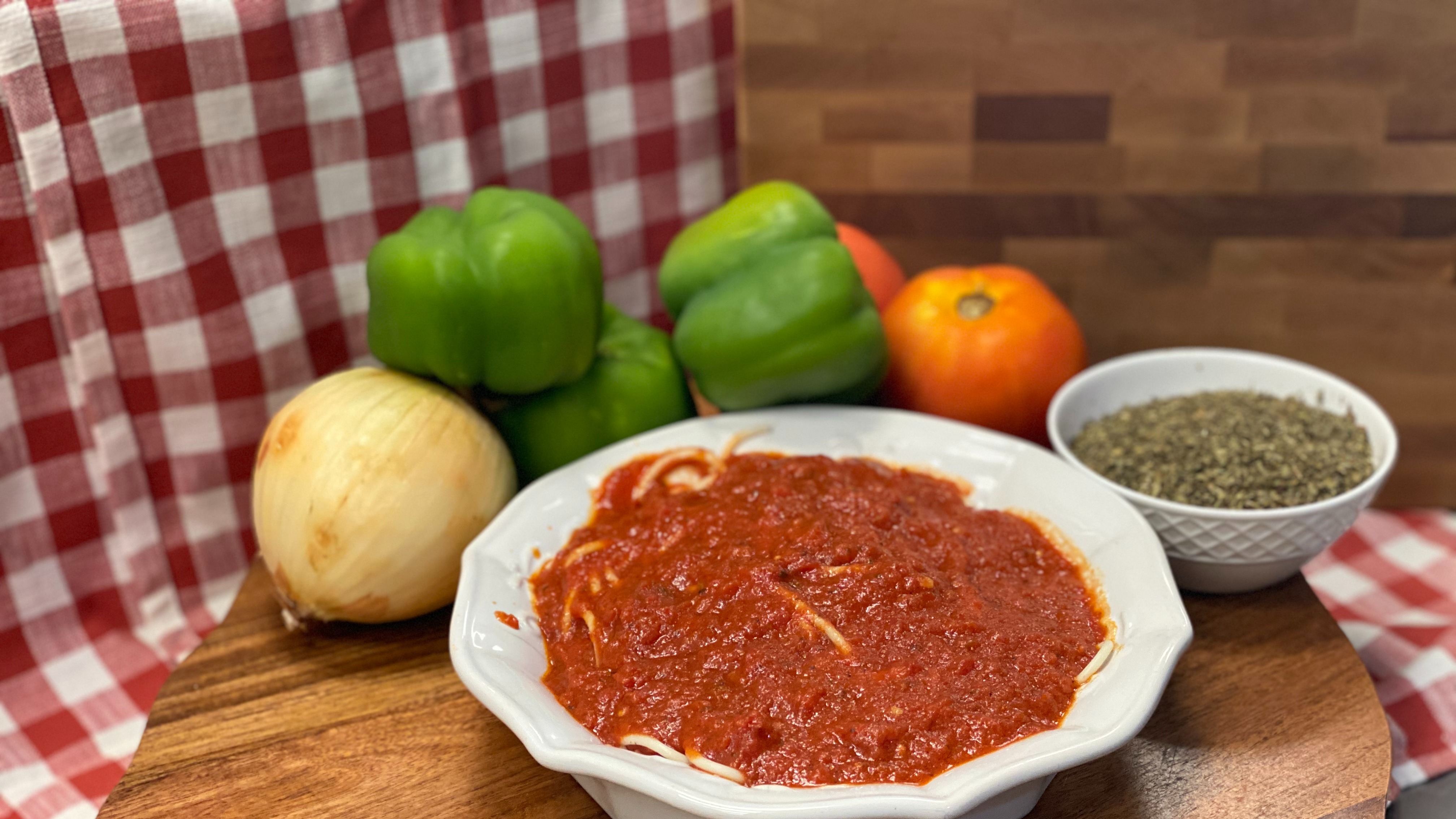 Order Spaghetti with Tomato Sauce food online from Manny & Olga's Pizza store, Washington on bringmethat.com