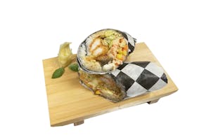 Order 4. Eel & Shrimp Burrito food online from Ninja Cafe store, High Point on bringmethat.com