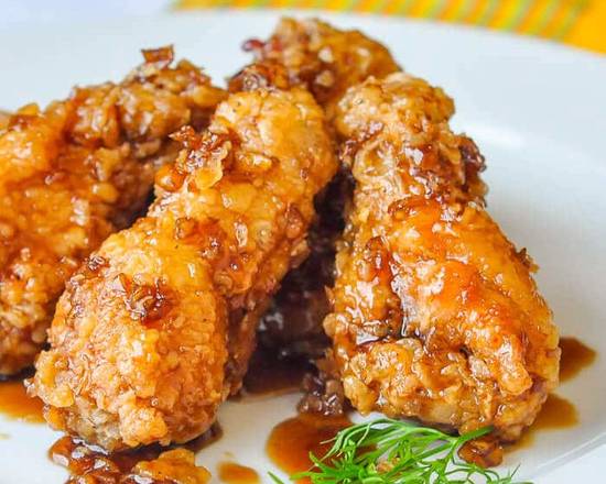 Order Honey Chicken Wings 蜜汁雞翅 food online from Bamboo Garden store, Savannah on bringmethat.com