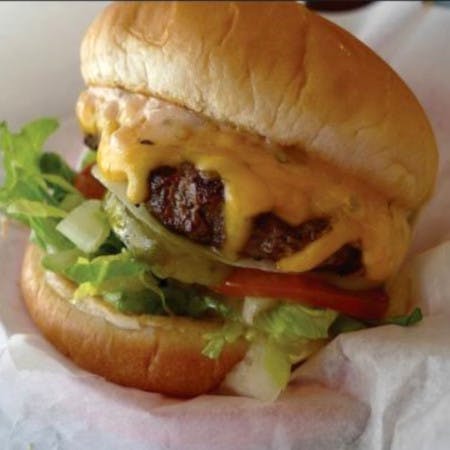 Order Mac Burger - Burger food online from Chubbys Cheesesteaks store, Milwaukee on bringmethat.com