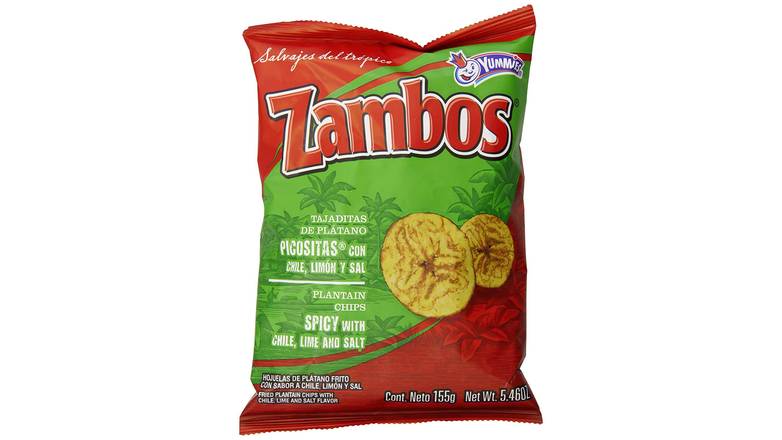 Order Zambos Chile Limon Crunchy Spicy Plantain Chips food online from Shell Rock Spring store, Bel Air on bringmethat.com