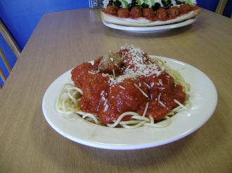 Order Spaghetti with Meatballs food online from Premium Pizza store, San Jose on bringmethat.com