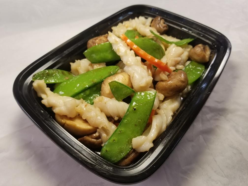 Order Squid with Snow Peas food online from Lucky Deli store, Los Angeles on bringmethat.com