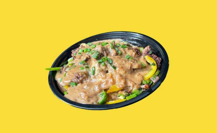 Order The Loco Moco Breakfast Bowl  food online from Hawt Chick Chicken store, Reno on bringmethat.com