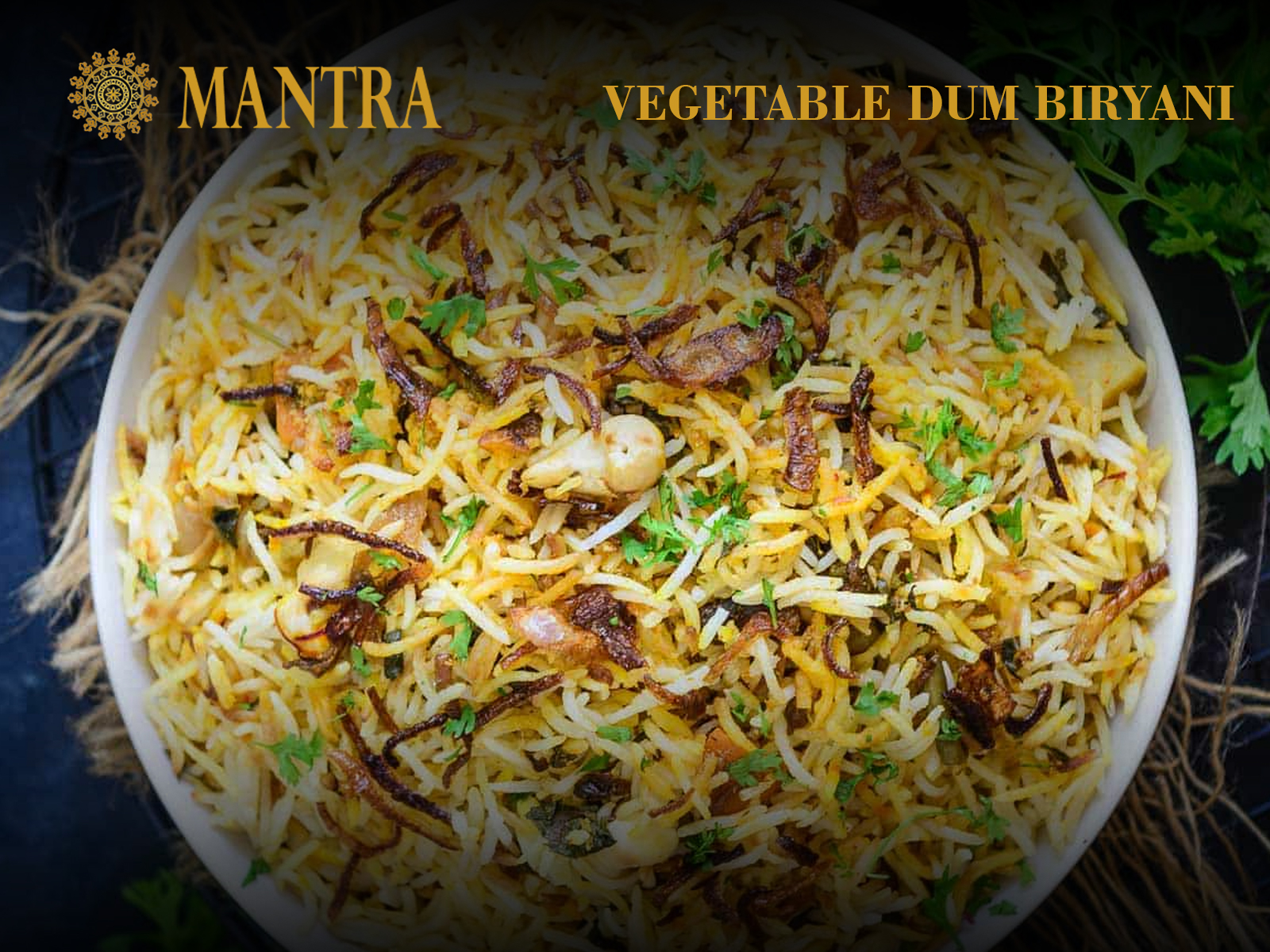 Order Vegetable Biryani food online from Mantra Authentic Indian Restaurant store, Jersey City on bringmethat.com