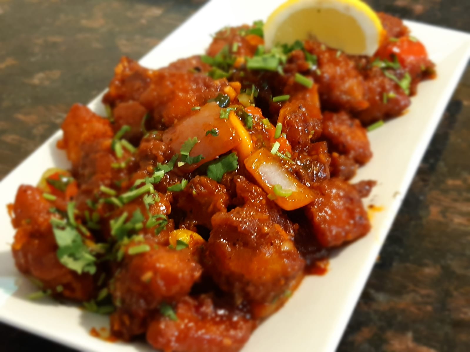 Order Chilli Chicken food online from Little Spice Indian Cuisine store, Newark on bringmethat.com