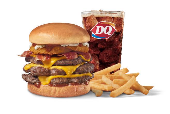 Order Loaded A.1.® Steakhouse Signature Stackburger Triple Combo food online from Dairy Queen Grill & Chill store, Alabaster on bringmethat.com