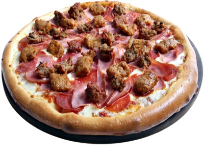 Order 10" Meat Lovers Pizza food online from Big Mama & Papa Pizzeria store, Montrose on bringmethat.com