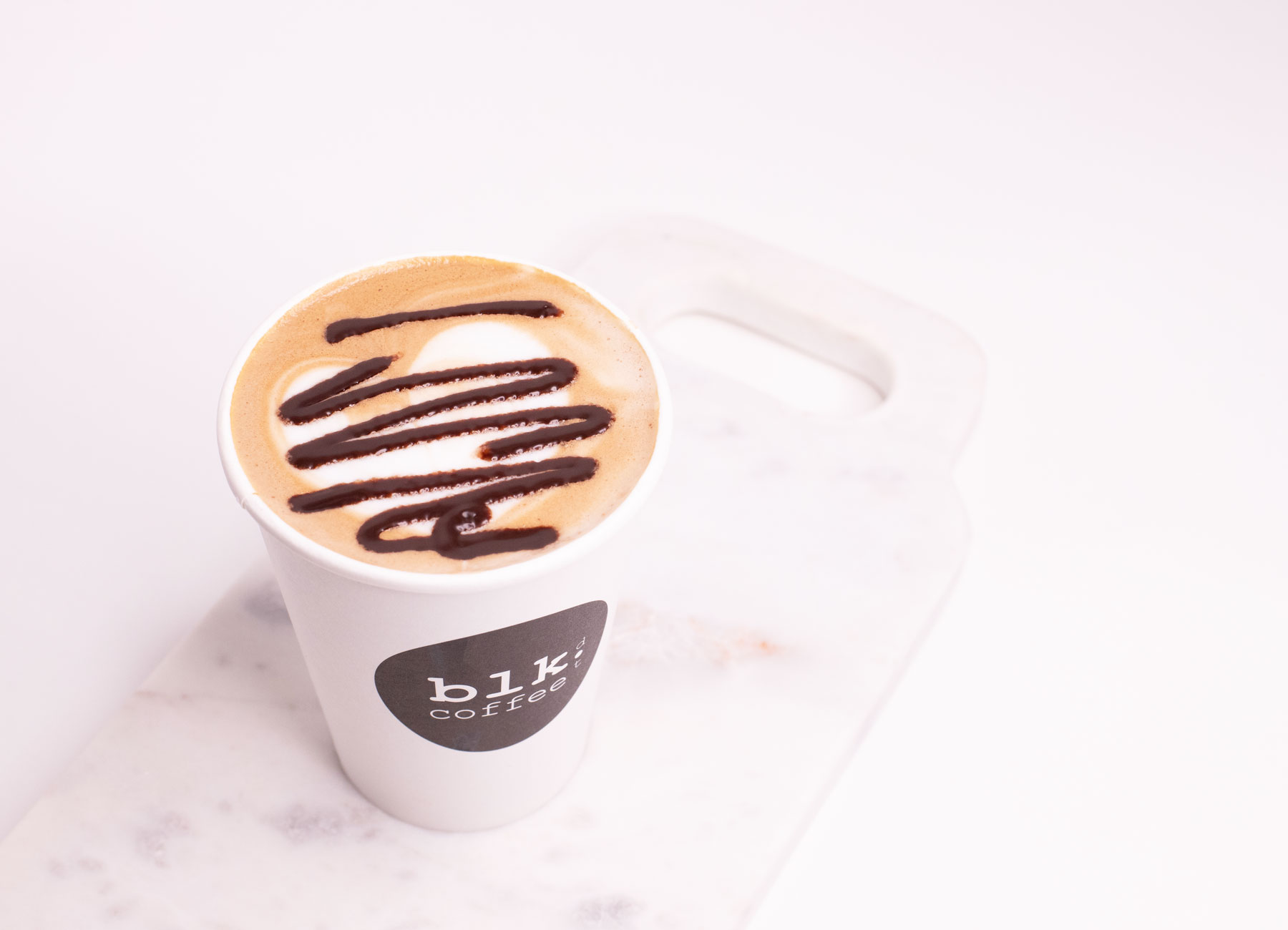 Order Hot Mocha Coffee food online from Blk Dot Coffee store, Irvine on bringmethat.com
