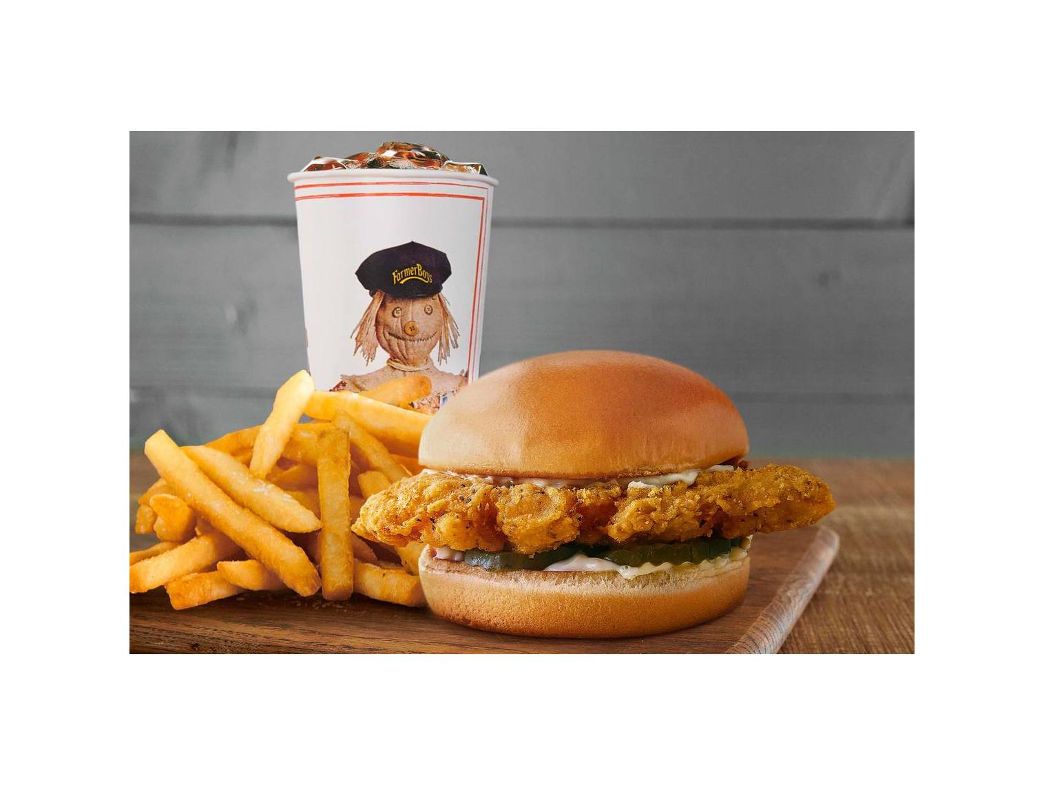 Order Classic Fried Chicken Sandwich Combo food online from Farmer Boys store, El Centro on bringmethat.com