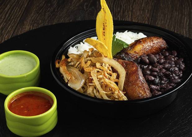 Order Vaca Frita Chicken Bowl food online from Dcuban Cafe store, Norcross on bringmethat.com