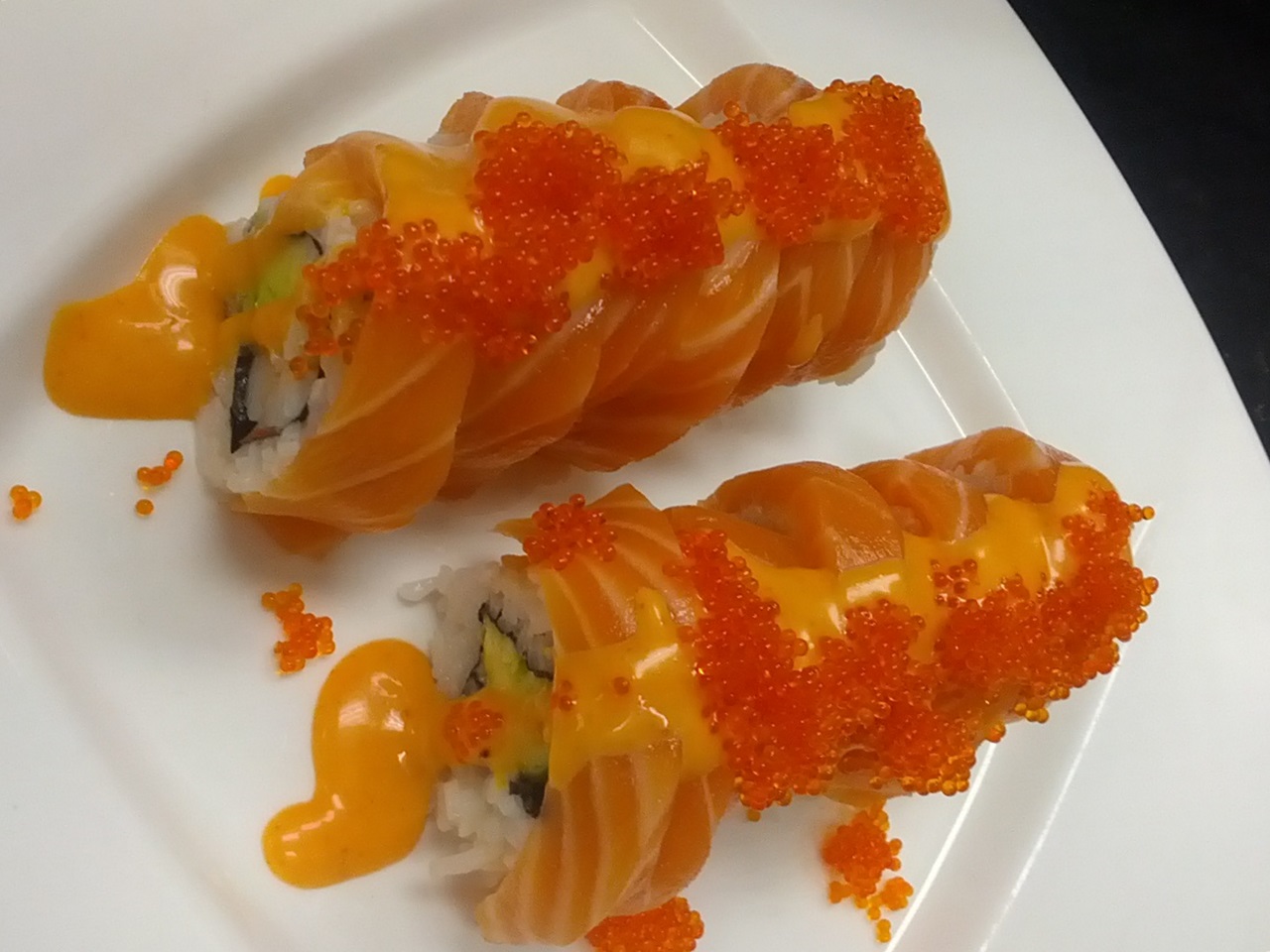 Order Orange Roll food online from Kai Japanese Restaurant store, San Jose on bringmethat.com