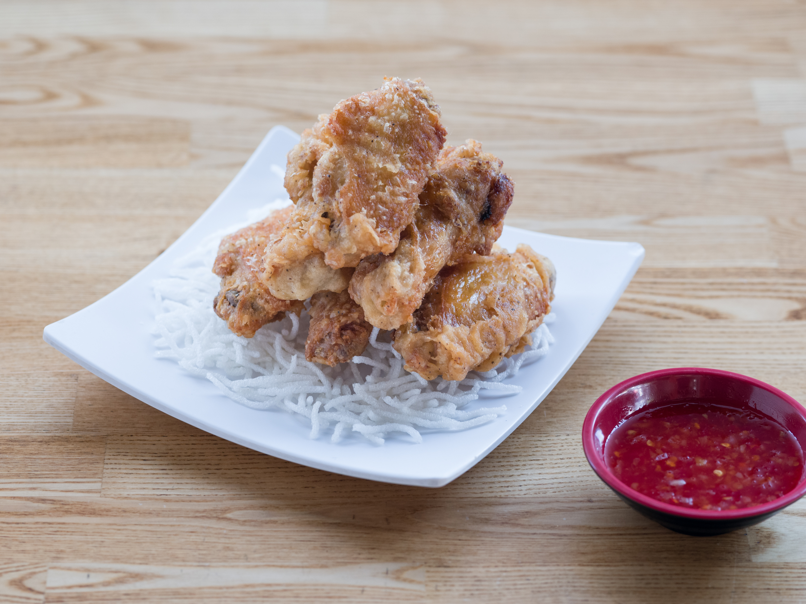 Order Fried Chicken Wings -6pcs- food online from Roll Call store, Los Angeles on bringmethat.com