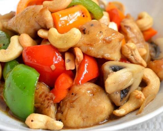 Order Chicken with Cashew Nuts (qt) food online from Wu's Garden store, Upper Leacock on bringmethat.com