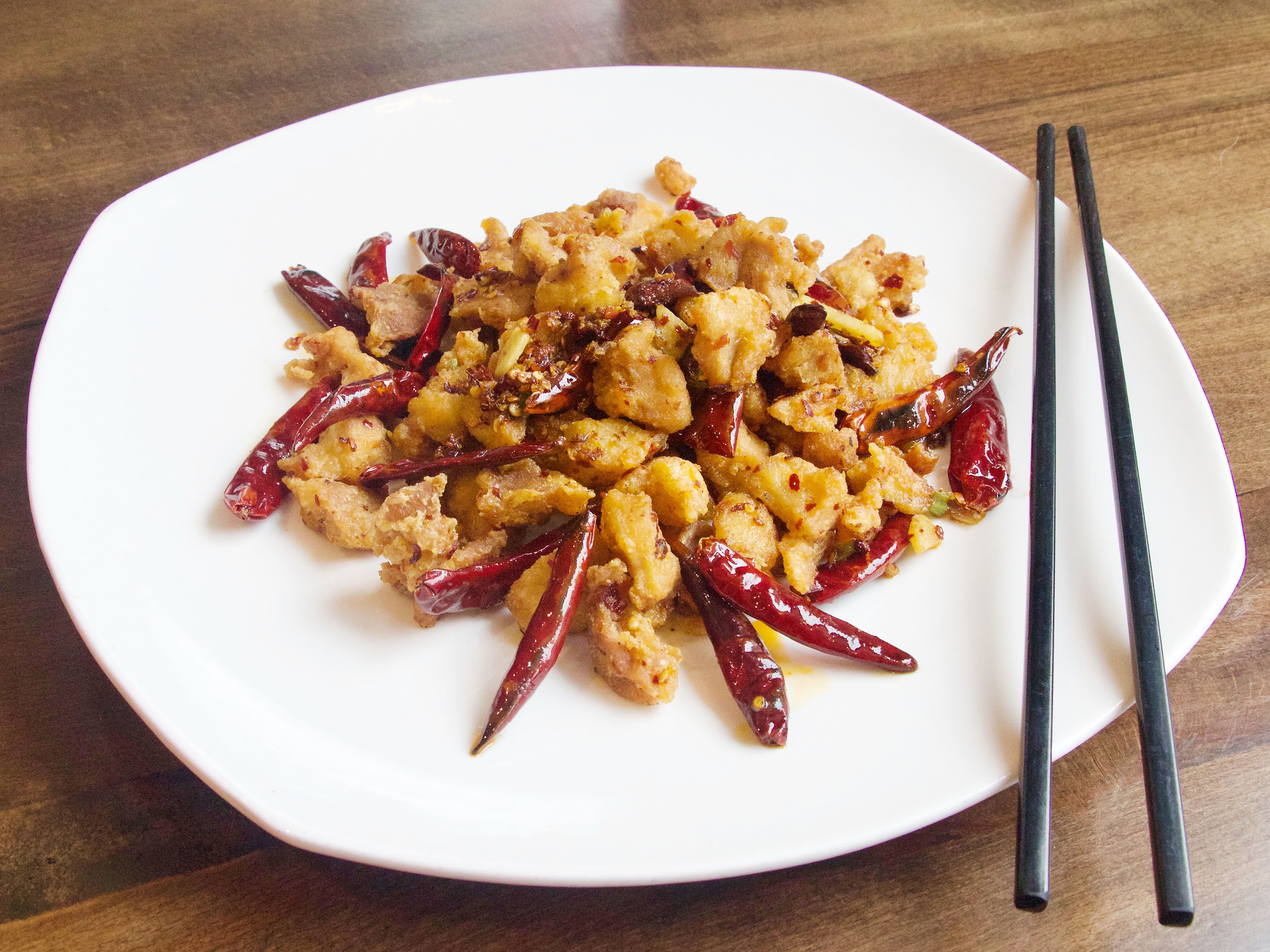 Order Sichuan Crispy Dry Pepper Chicken Dinner food online from City Taste store, Silver Spring on bringmethat.com