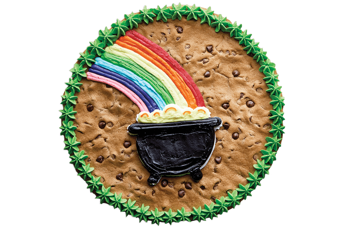 Order #600: St. Patrick's Day Pot of Gold food online from Nestle Toll House Cafe store, Friendswood on bringmethat.com